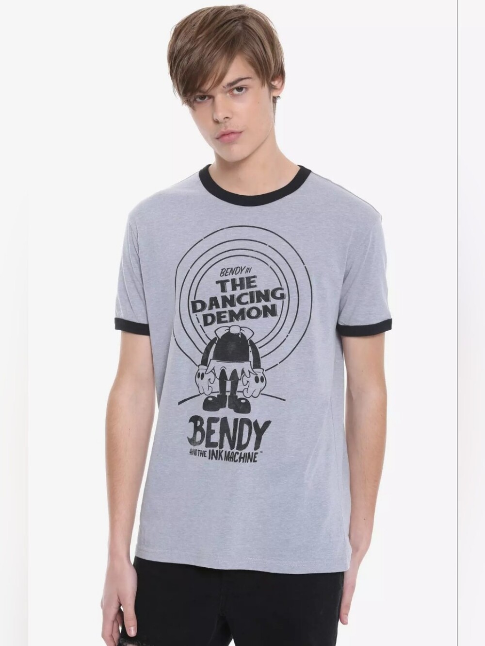 BENDY AND THE INK MACHINE RINGER T-SHIRT Sz SM
